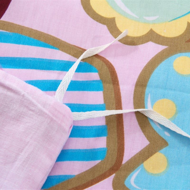 儿童卡通纯棉夹棉床裙式四件套全棉加厚床罩防滑床单加棉床上用品