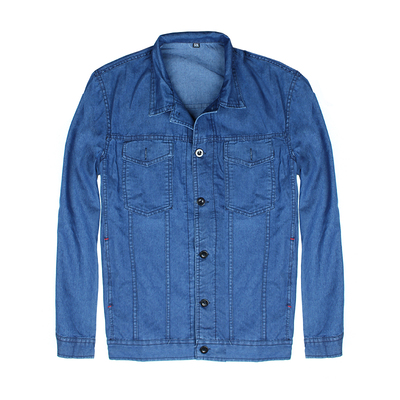 夏季牛仔工作服套装男纯棉薄款焊工劳保服耐磨防烫长袖电焊工作服