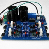 参考名机电路 耳放 带耳放输出 HA2002超甲类功放板