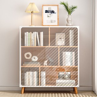 书柜柜子防尘帘透明磁吸开放格柜门遮挡帘橱柜书架酒柜透明柜帘子