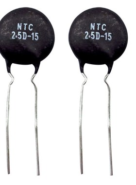 NTC MF72 5D-9功率型热敏电阻 钮扣状黑色电阻 插件圆形负温电阻