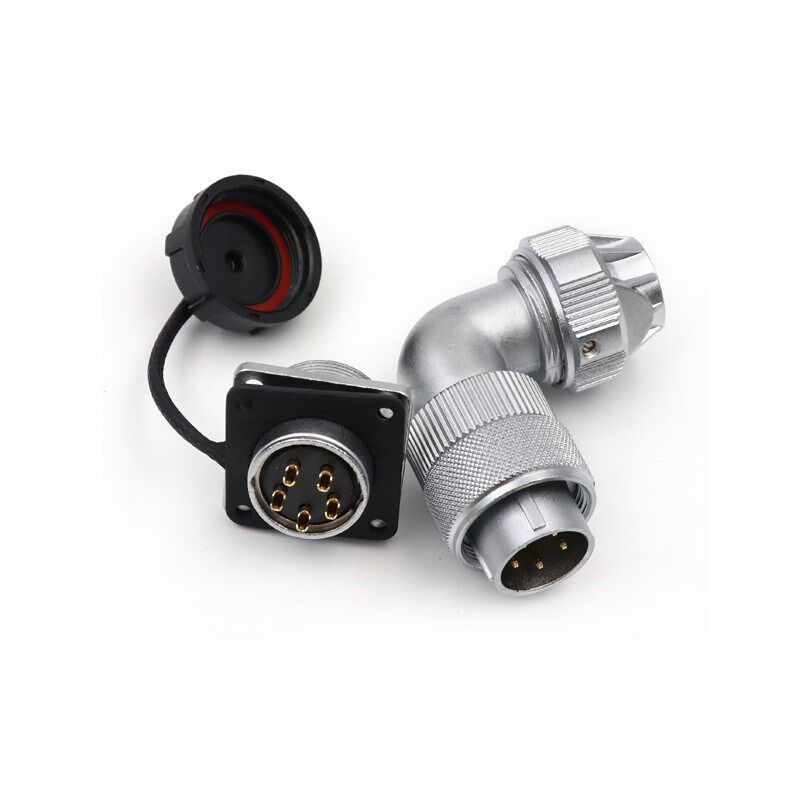 WEIPU威浦航空插头WF20234芯5芯6芯7芯9芯12芯防水弯头TUZ