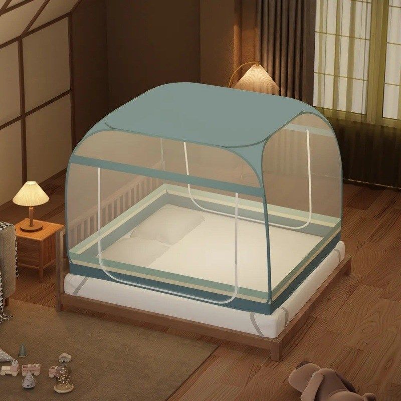 蚊帐蒙古包防摔免安装可折防掉家用1.8床卧室便携式,床上用品,蚊帐,淘宝优惠券,粉丝福利购,淘宝优惠卷