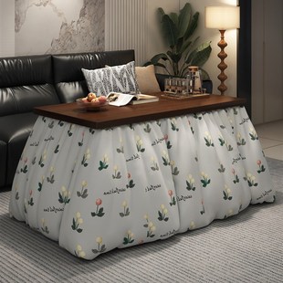 烤火桌子家用可折叠湖南烤火架暖炉桌长方形茶几一体烤火炉小饭桌