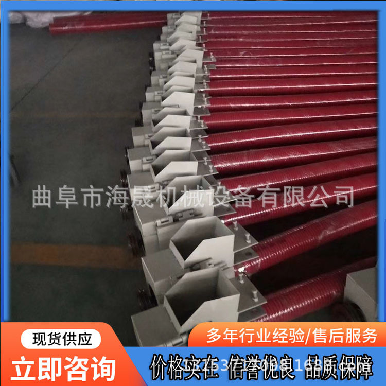 石灰石粉无轴蛟龙吸料机 木屑干沙螺旋上料机 软管车载吸粮机