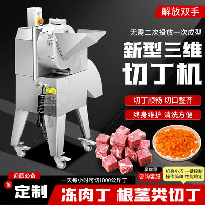 商用切丁机全自动多功能冻肉切丁机切肉粒机土豆红薯洋葱姜切丁机