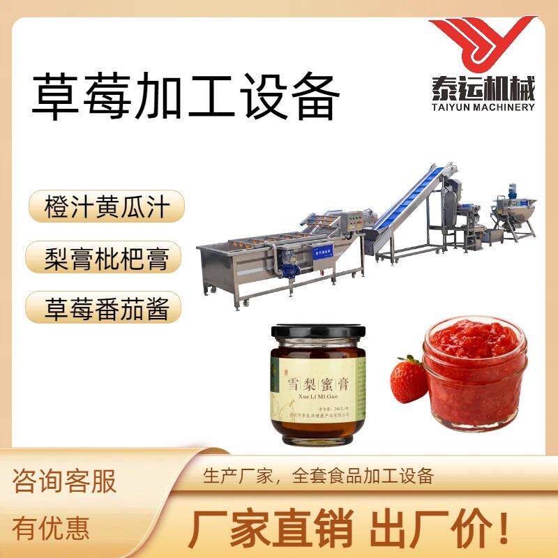 蔓越莓浓缩熬煮锅大型杨梅青枣气泡清洗机商用甘蔗橙子破碎榨汁机