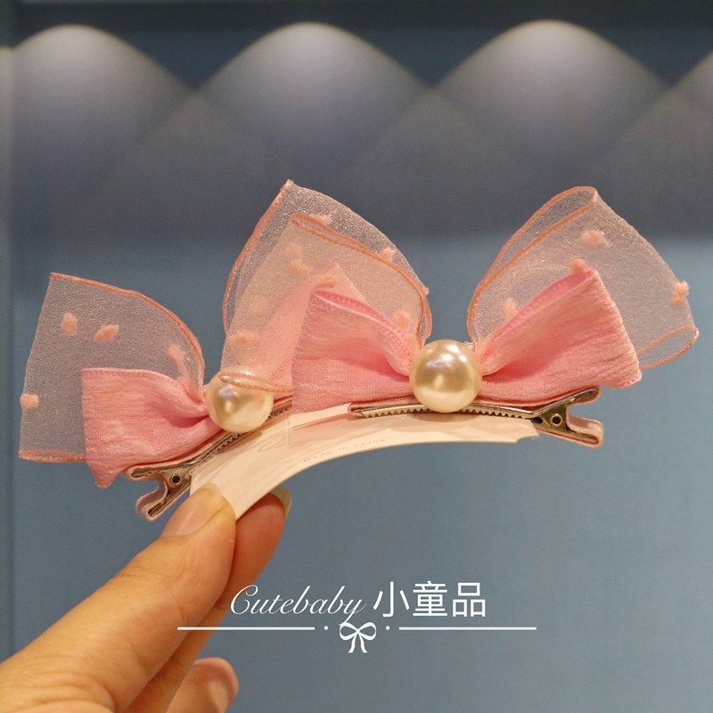蕾丝珍珠蝴蝶结儿童两侧立体兔耳朵发夹一对甜美公主小女孩头饰韩,童装/婴儿装/亲子装,发饰,淘宝优惠券,粉丝福利购,淘宝优惠卷