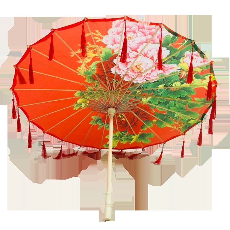 古风伞流苏彼岸花cos古装伞古代拍照汉服走秀道具花伞防雨油纸伞