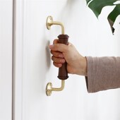 门把手定制大门拉手实木门双开木质门对开门木头商铺店铺重型门