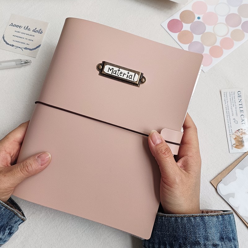 皮革卡册4格2格 拍立得追星3寸6寸照片相册diy手账本宠物活页相册