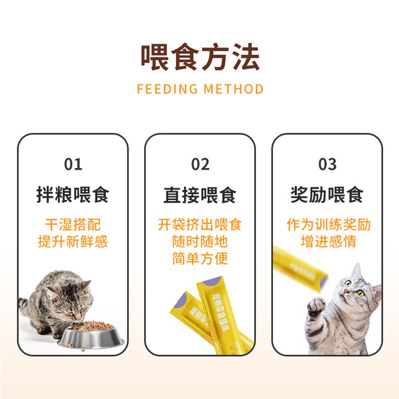 【毛球吾宠】宠物零食猫条(鸡肉口味)12g*35支