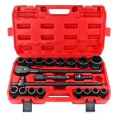 希孟3 六角12角风炮气动套头大型汽修组套扳手 4重型套筒工具套装