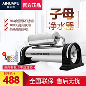 爱华普中央净水器家用直饮厨房自来水超滤不锈钢过滤器子母净水机