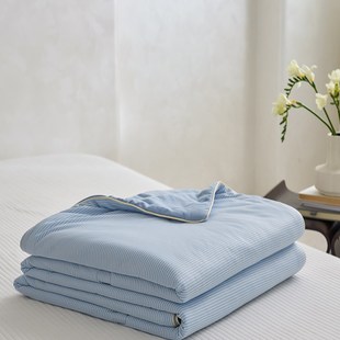 自然醒A类母婴级纯棉全棉凉感夏被裸睡空调被夏凉被大豆纤维双人