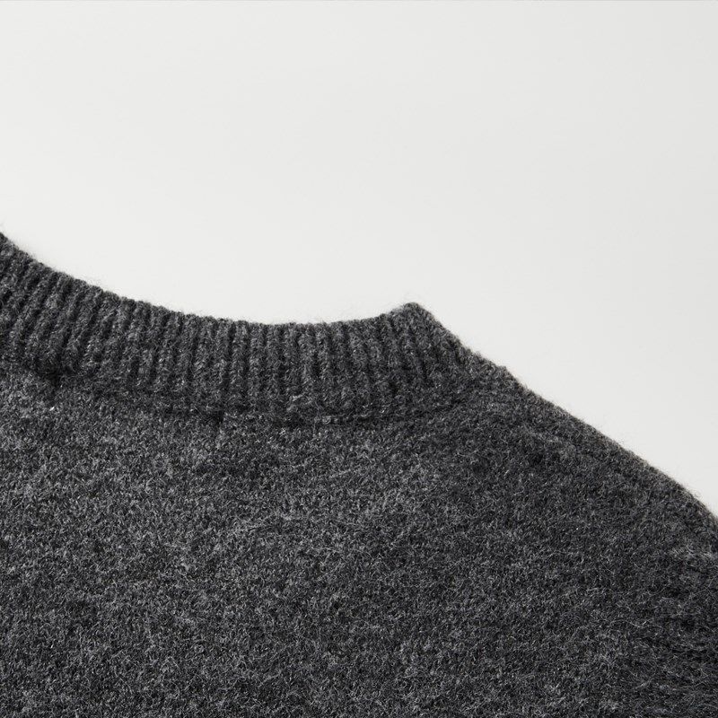 2023新款宽松针织马甲女外穿百搭学院风秋圆领冬马海毛衣背心叠穿