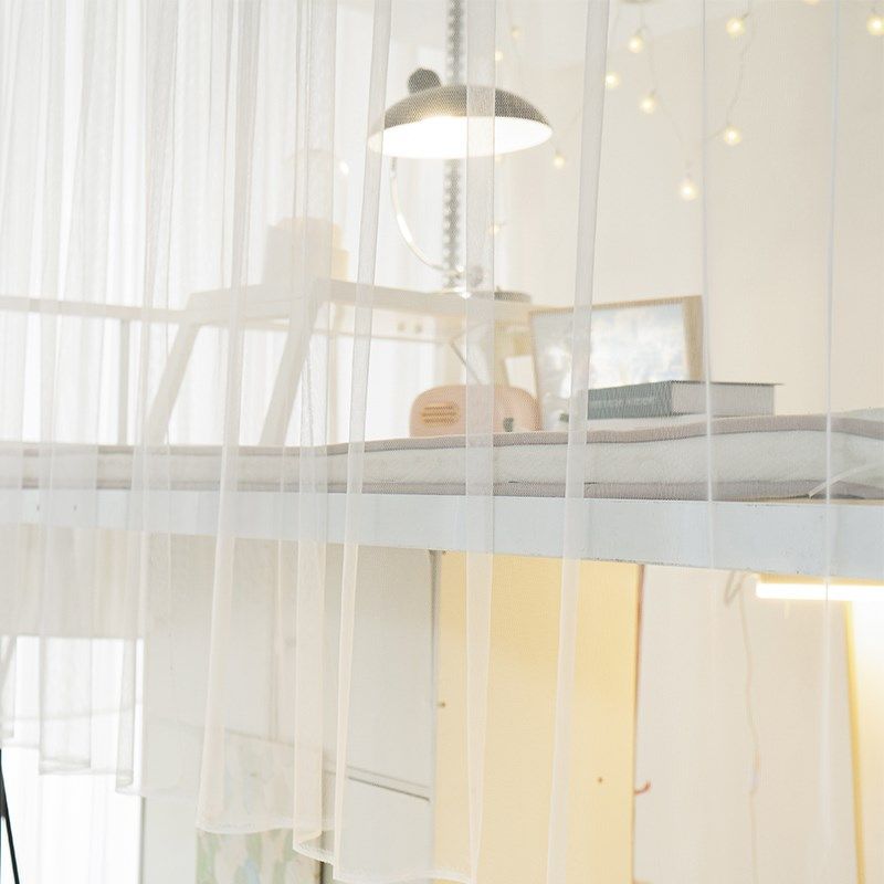 大学生宿舍床帘上铺装饰纱帘防蚊透气仙气公主风寝室下铺仙女遮挡