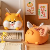 创意小狗儿童男女孩卡通存钱罐2024年新款 只进不出成人储蓄钱罐箱