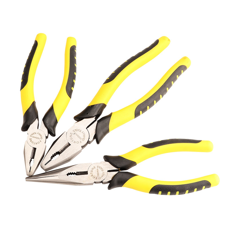 粤信手钳子8寸尖嘴钳斜口钳水口钳钢丝钳6手工剪线电工专用钢丝钳,五金/工具,钢丝钳,淘宝优惠券,粉丝福利购,淘宝优惠卷