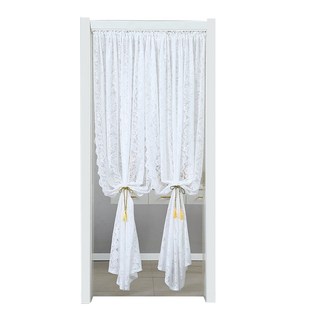 夏季飘纱门帘卧室布艺家用简约防蚊防蝇纱帘蕾丝免打孔装饰隔断帘