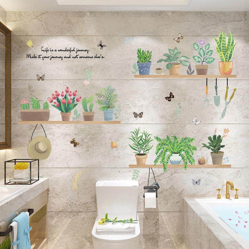 阳台浴室卫生间ins装饰瓷砖贴画防水墙纸自粘墙面房间布置墙贴纸,家居饰品,软装墙贴,淘宝优惠券,粉丝福利购,淘宝优惠卷