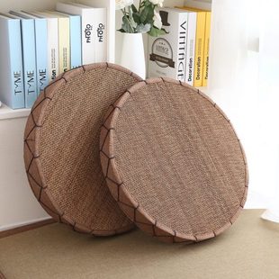 竹编 蒲团坐垫地上打坐跪拜佛禅修茶道加厚家用坐墩榻榻米卧室日式