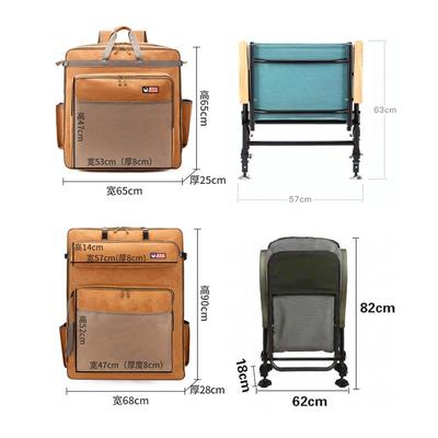 钢丝定型双层欧式钓椅包户外椅包加厚防水双肩背硬壳渔具包