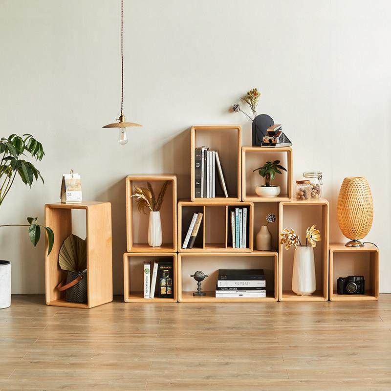 书房书柜自由组合格子柜实木小书柜简易置物架书架日式简约储物格,住宅家具,组合书柜,淘宝优惠券,粉丝福利购,淘宝优惠卷