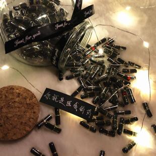 许愿 玻璃瓶情书胶囊药丸纸条漂流瓶情侣生日情话心型520