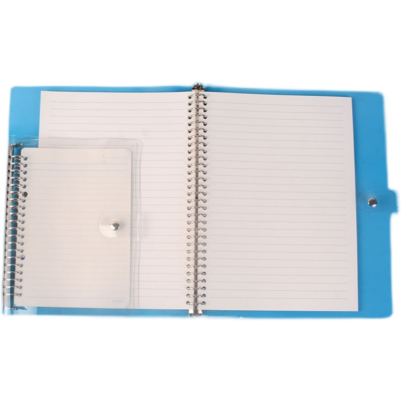 软活页本外壳透明PVC封面 A4  B5  A5金属铁夹可卷活页本26孔30孔