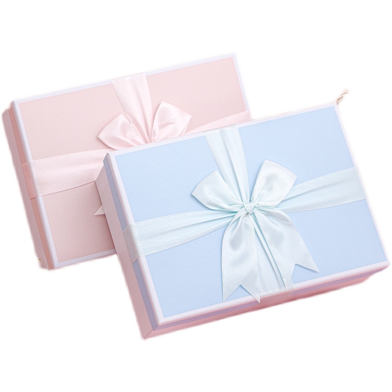 母亲节礼盒 蝴蝶结丝带礼品盒 生日礼物内衣丝巾泡泡机风扇包装盒