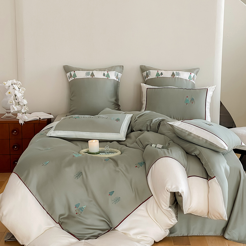 A类卡通儿童秋冬加厚100支全棉磨毛四件套纯棉被套宿舍床笠三件套