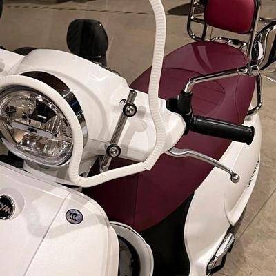 三阳飞度150四五fiddle5折叠货架带靠背尾架后扶手棕色黑色改装