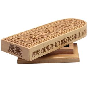 桃木五雷令摆件 实木雕刻工艺品复古中式客厅书房办公室