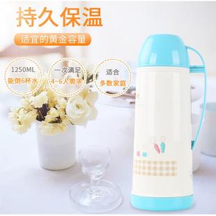 茶花保温瓶家用暖水瓶暖壶玻璃内胆热水瓶学生办公开水瓶保温壶