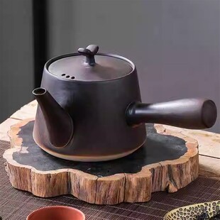 陶壶煮茶壶泡茶提梁围炉电陶炉专用单壶户外炭炉可明火直烧烧水壶