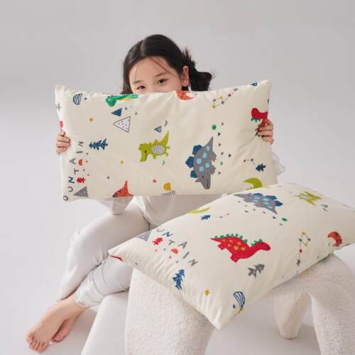 天然棉2026412花儿童专2用枕头加长款1-3岁宝宝助眠枕芯儿童枕睡