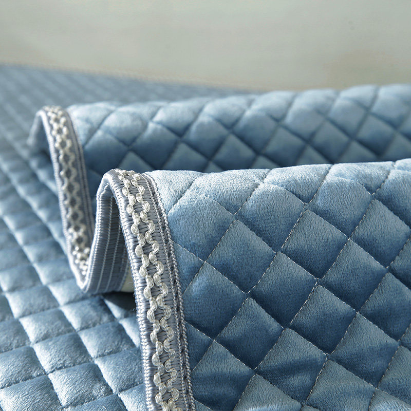 沙发垫子四季通用防滑薄款毛绒办公室实木沙发软坐垫罩皮沙发垫