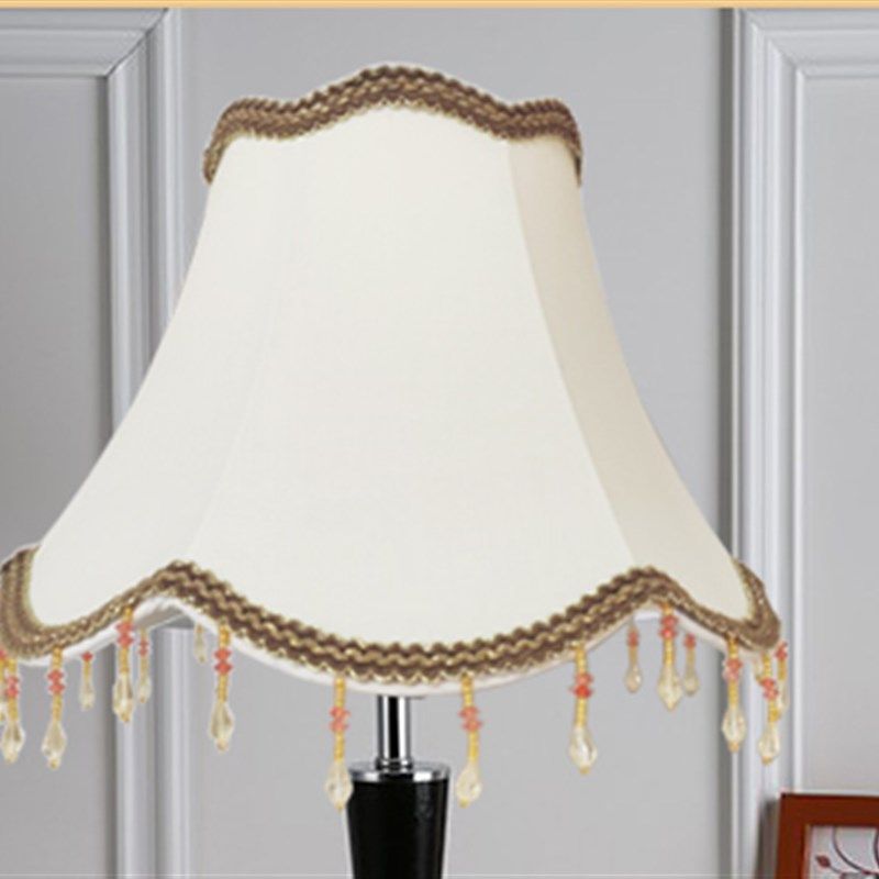 灯具欧式台灯灯罩卧室床头壁灯灯罩复古布艺E螺口落地灯罩