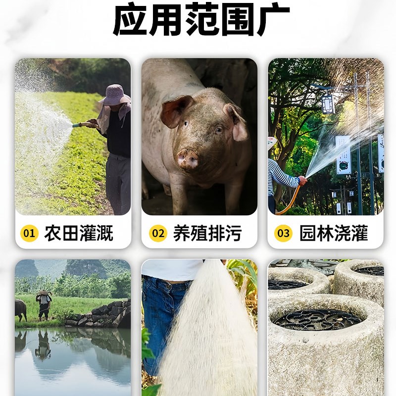 不锈钢潜水泵家用小型抽水机农田灌溉高扬程大流量排污水泵