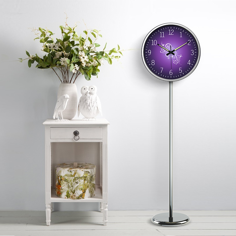 家居落地钟 静音客厅落地钟饰 欧式立地钟夜光 1英寸立地座钟表