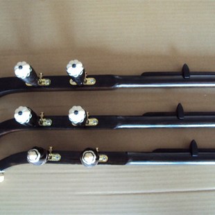 黑檀紫檀秦腔板胡杆卷头平头扁杆音中音带滑道腰码千斤小板胡杆