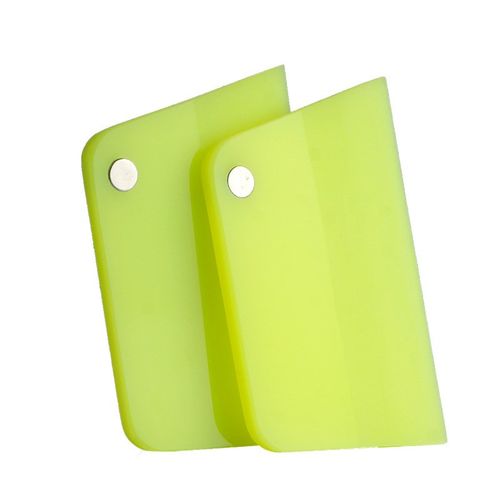 膜排水车衣刮板漆面贴膜梯形牛筋刮板带磁吸手工打磨大号绿刮