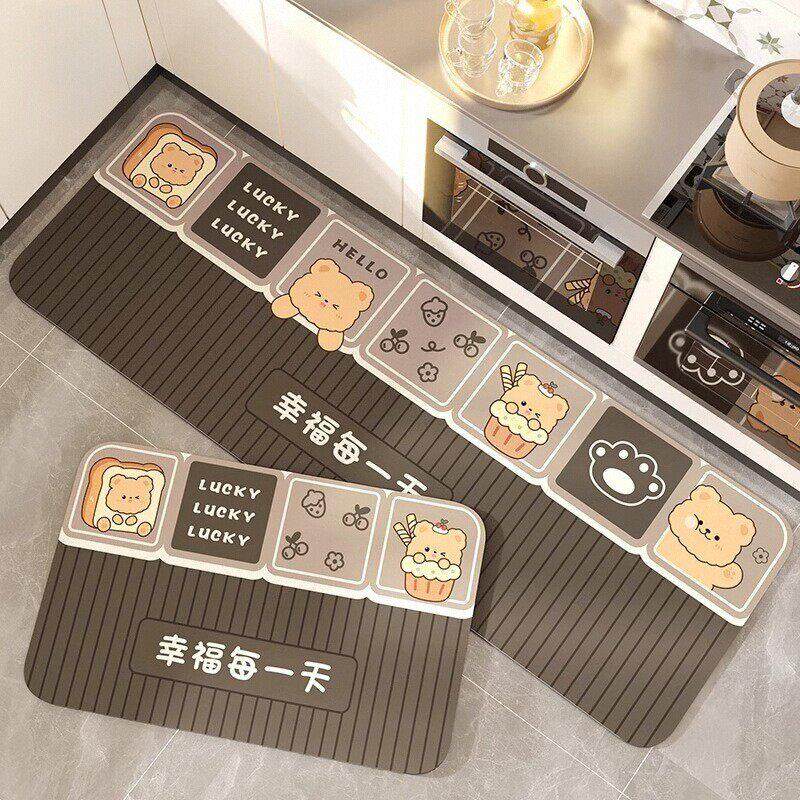 矽藻泥厨房地垫防滑防油可擦耐脏免洗专用脚垫吸水卡通地毯可裁剪,居家布艺,厨房地垫,淘宝优惠券,粉丝福利购,淘宝优惠卷