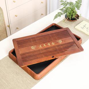 家用实木茶盘储水排水两用托 托盘功夫茶泡茶茶台茶具茶杯沥水盘