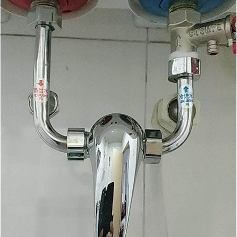 全铜电热水器混水阀明装开关冷热混合U型出水龙头淋浴器通用配.,家装主材,浴缸龙头/淋浴龙头,淘宝优惠券,粉丝福利购,淘宝优惠卷