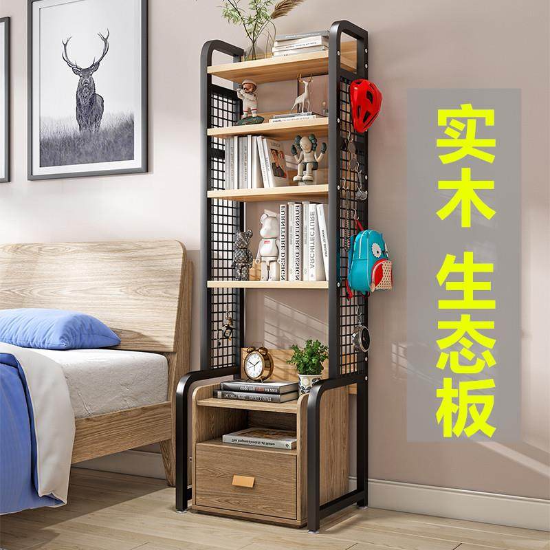 实木床头置物架床头书架床头柜上方增高架子床边卧室夹缝带网格架,住宅家具,搁板/置物架/家用陈列架,淘宝优惠券,粉丝福利购,淘宝优惠卷
