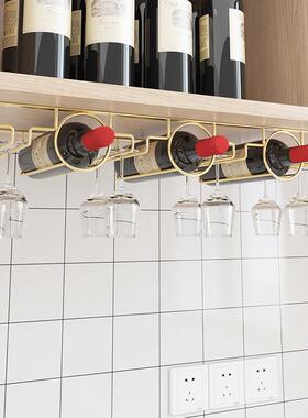 34不锈红酒架酒吧台高钢0脚j杯架酒柜创意吊挂酒杯放杯架家用红酒