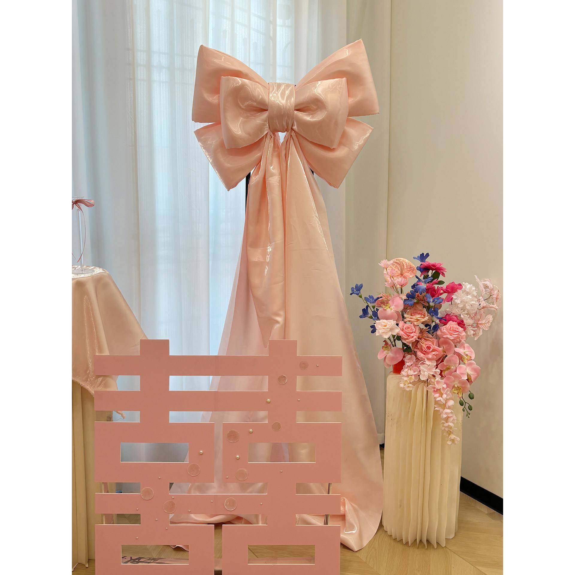 粉婚UAH庆布婚房装修置女士卧室高端三层蝶结Kt板蝴人造花套色装,节庆用品/礼品,婚房装扮用品,淘宝优惠券,粉丝福利购,淘宝优惠卷