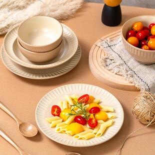 玉泉官方套装家用轻奢碗筷碗乔迁釉陶中式碗盘碟覆瓷古000122下彩